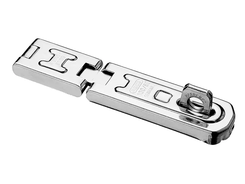 100/80 DG Hinged Hasp & Staple Carded 80mm