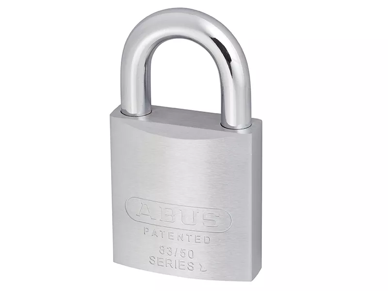 83/50mm Chrome Plated Brass Padlock Carded