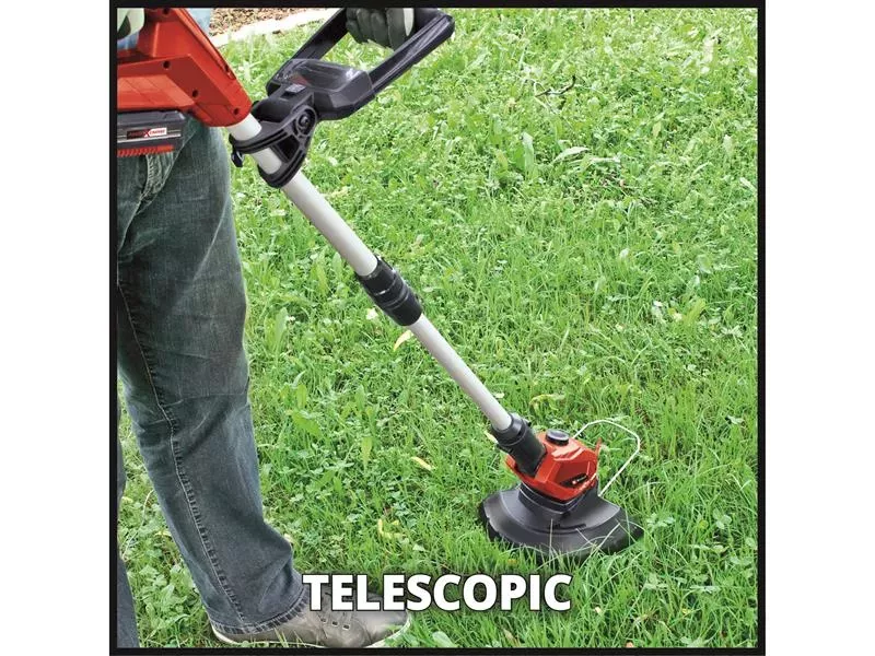 Einhell Cordless Telescopic String Trimmer - 18V Power X-Change, 28cm Cut Width, Battery Not Included