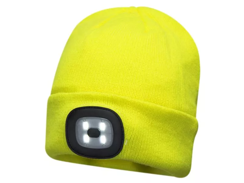 B029 LED Head Light Beanie - Yellow